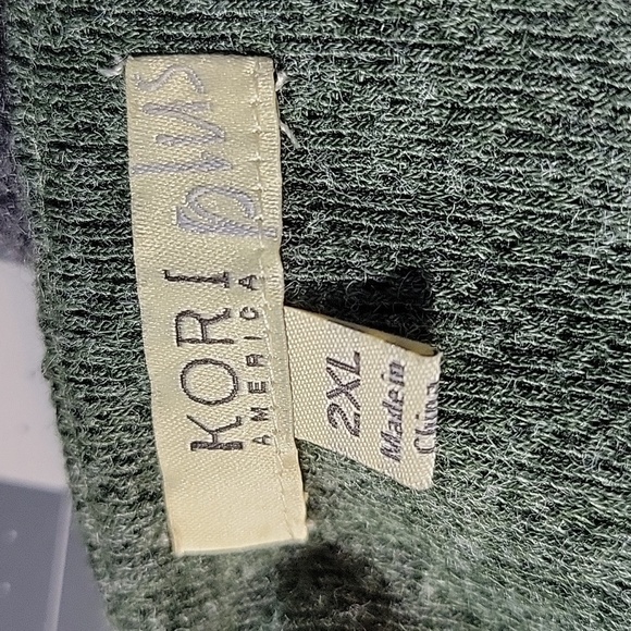 KORI Olive Green Pullover Sweater 2XL - Picture 7 of 7